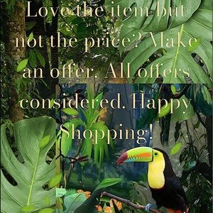 Love the item listed but not the price? Make an offer! Happy Shopping:)